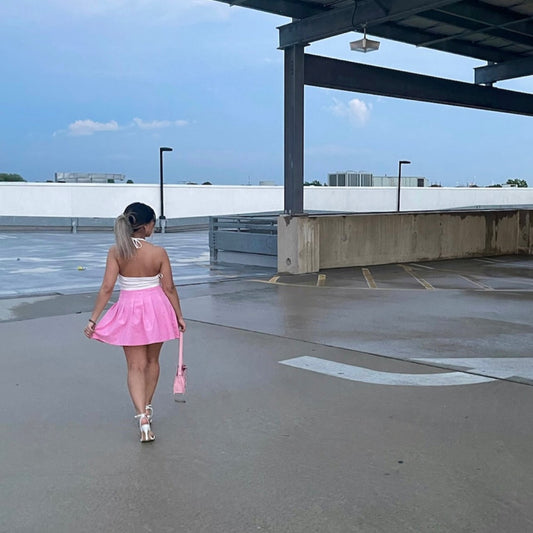 'New Girl' Pink Mini Skirt