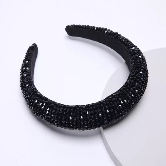 Black Crystal Headband