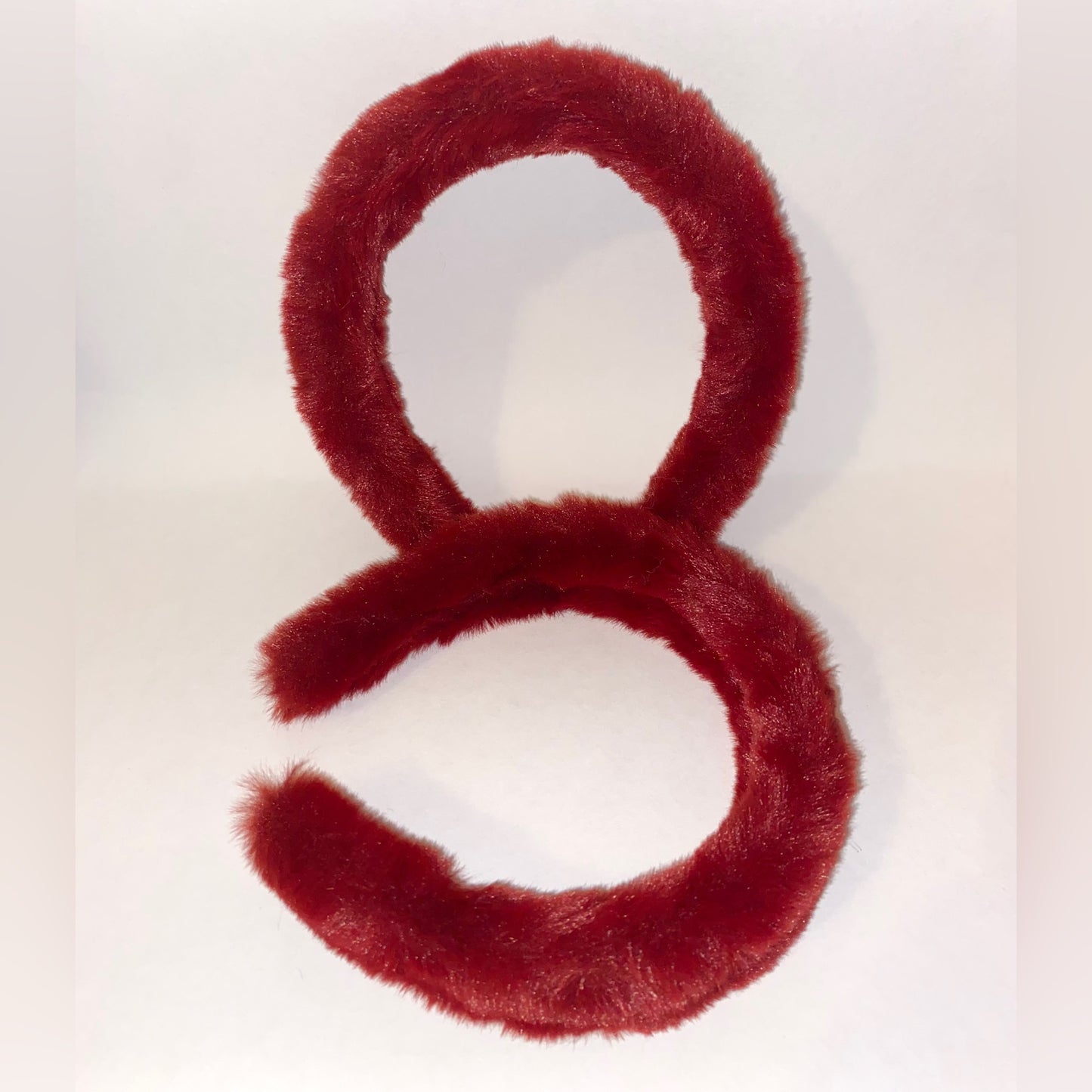 Red Fur Headband