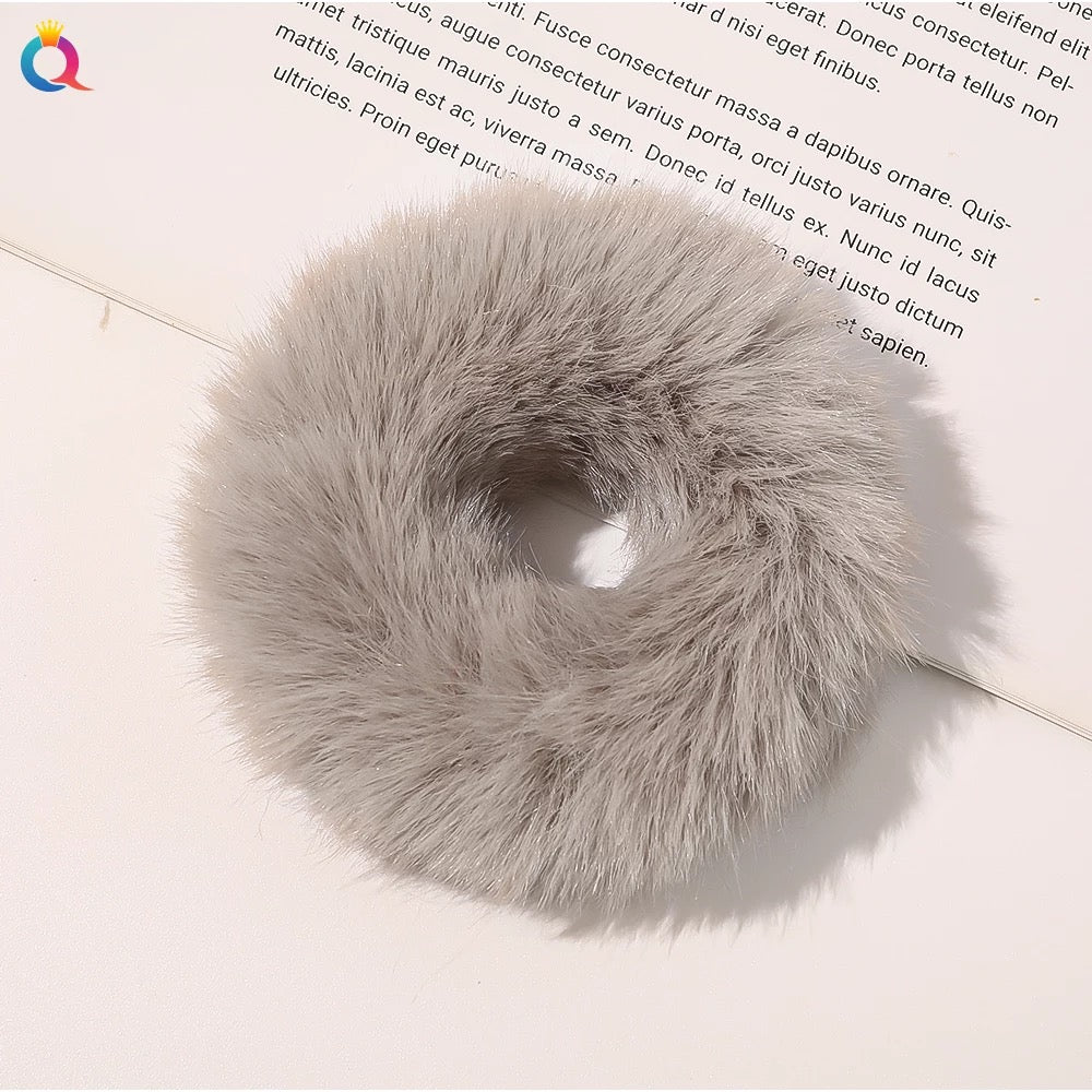 Fur Scrunchies