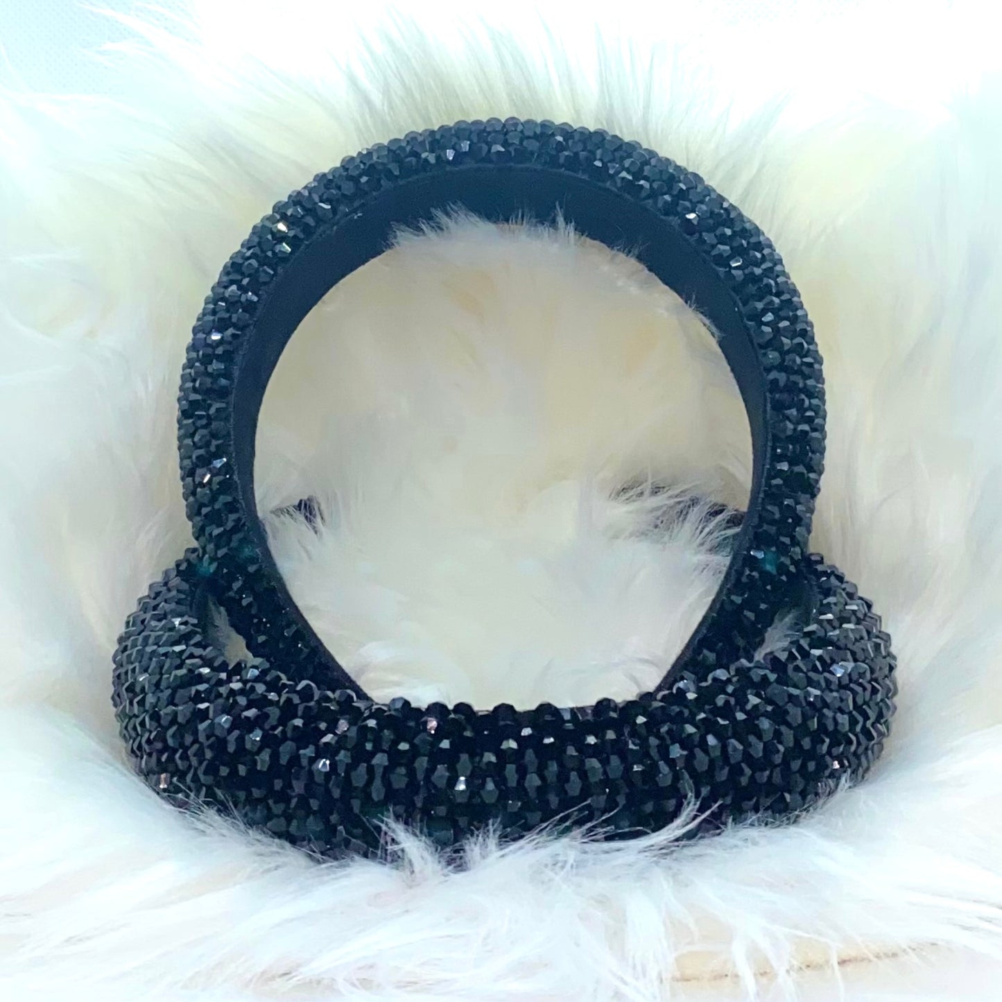 Black Crystal Headband