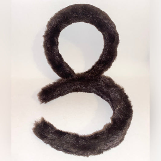 Brown Fur Headband